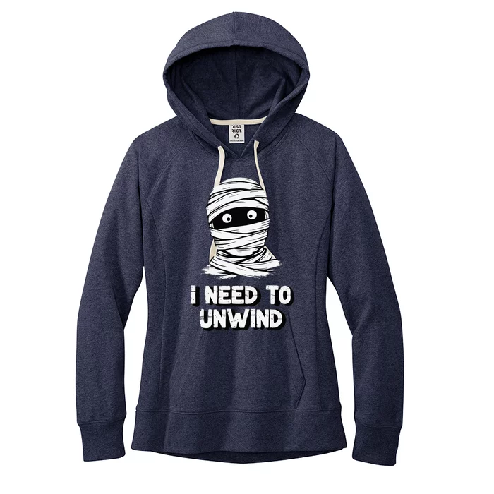 Mummy I Need To Unwind Last Minute Women's Fleece Hoodie