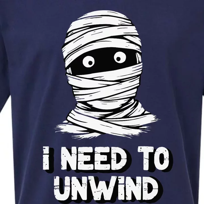 Mummy I Need To Unwind Last Minute Sueded Cloud Jersey T-Shirt