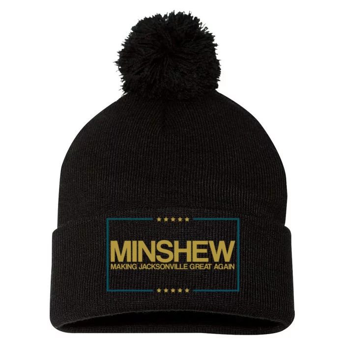 Minshew Making Jacksonville Great Again Pom Pom 12in Knit Beanie