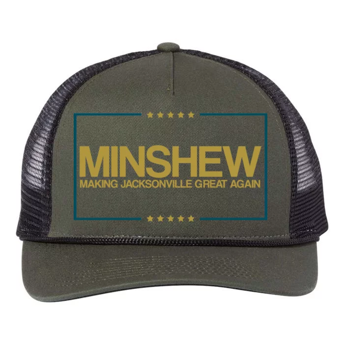 Minshew Making Jacksonville Great Again Retro Rope Trucker Hat Cap