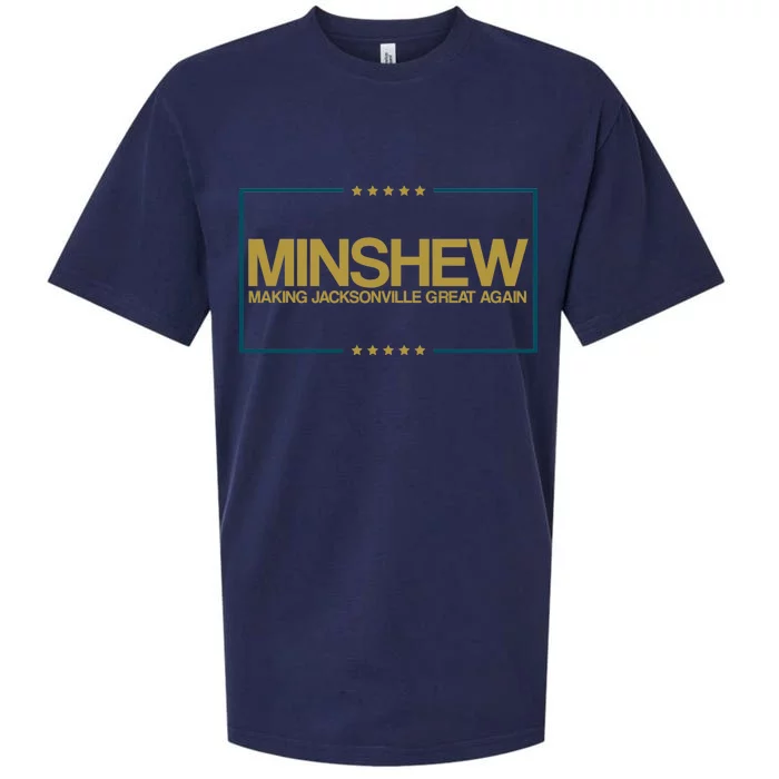 Minshew Making Jacksonville Great Again Sueded Cloud Jersey T-Shirt