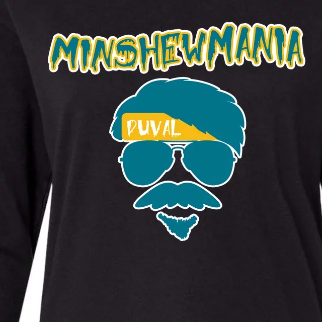 Minshew Mania Jacksonville QB Duval Womens Cotton Relaxed Long Sleeve T-Shirt