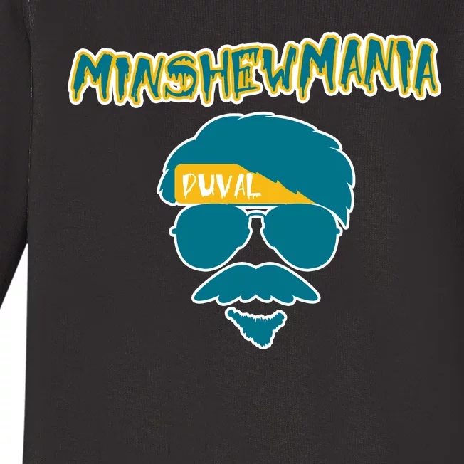 Minshew Mania Jacksonville QB Duval Baby Long Sleeve Bodysuit