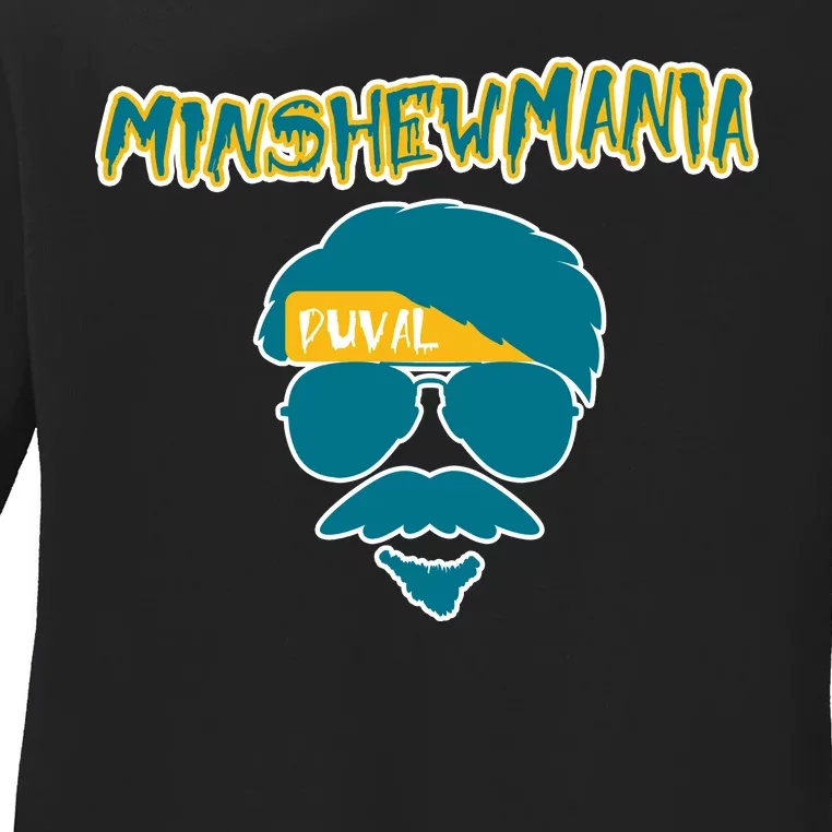 Minshew Mania Jacksonville QB Duval Ladies Long Sleeve Shirt