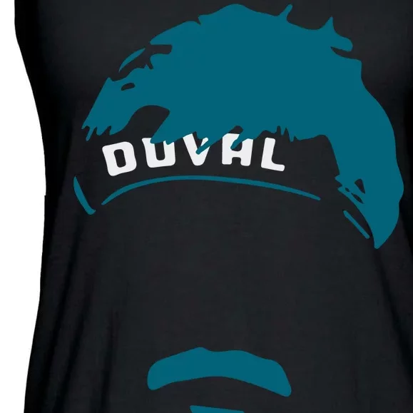 Minshew Mustache Mania Duval Ladies Essential Flowy Tank