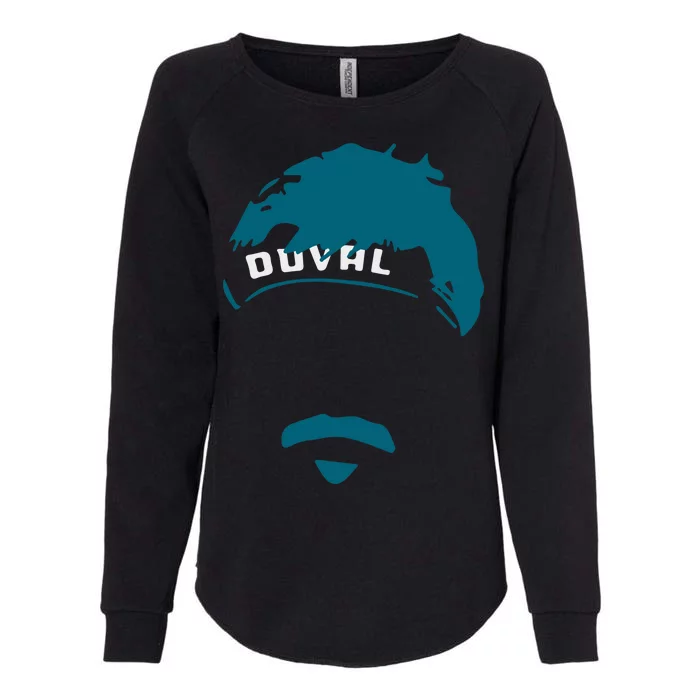 Minshew Mustache Mania Duval Womens California Wash Sweatshirt