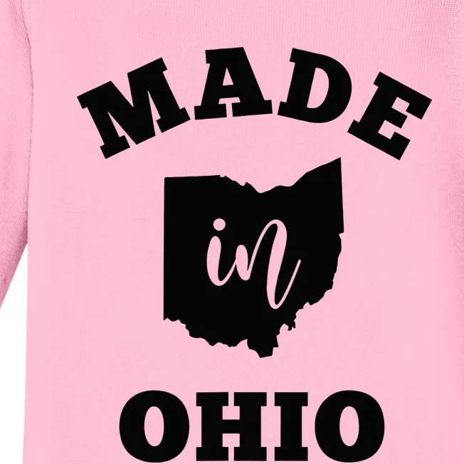 Made In Ohio Baby Long Sleeve Bodysuit