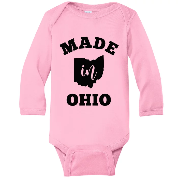 Made In Ohio Baby Long Sleeve Bodysuit