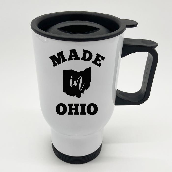 Made In Ohio Front & Back Stainless Steel Travel Mug