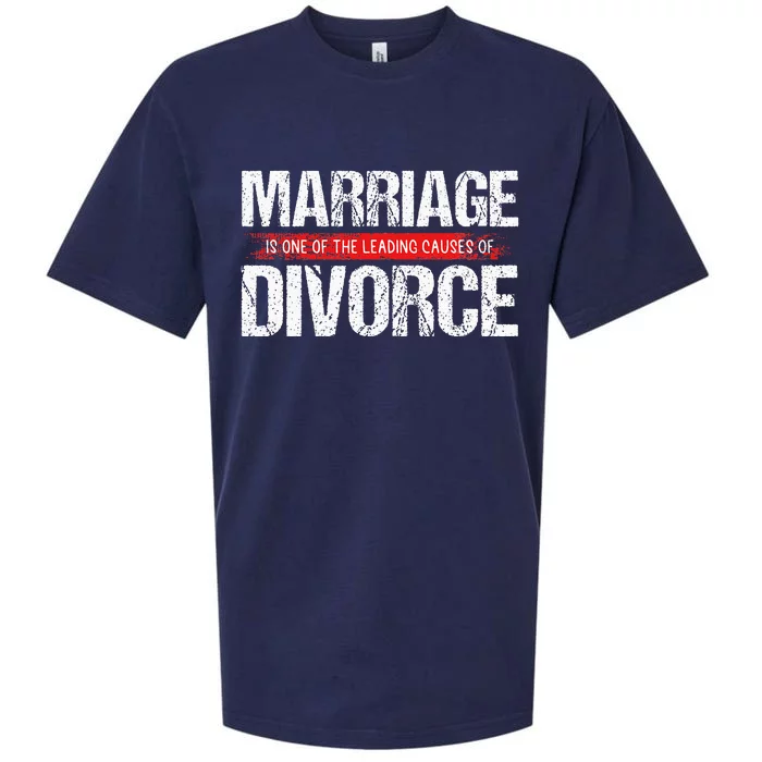 Marriage Is One Of The Leading Causes Of Divorce Sueded Cloud Jersey T-Shirt