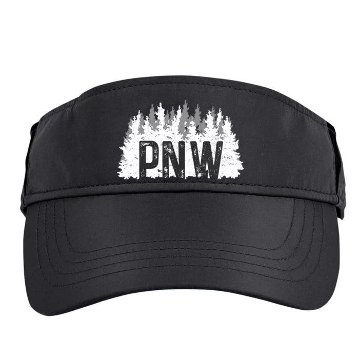 Mountains Idaho Oregon Washington Great Gift Pnw Pacific Northwest Adult Drive Performance Visor