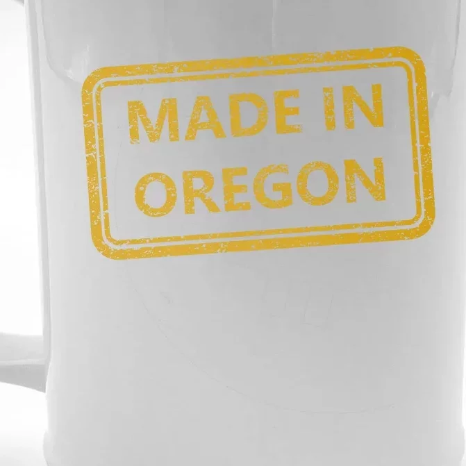 Made In Oregon Front & Back Beer Stein