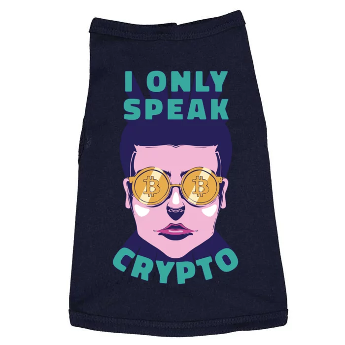 Male I Only Speak Crypto Doggie Tank