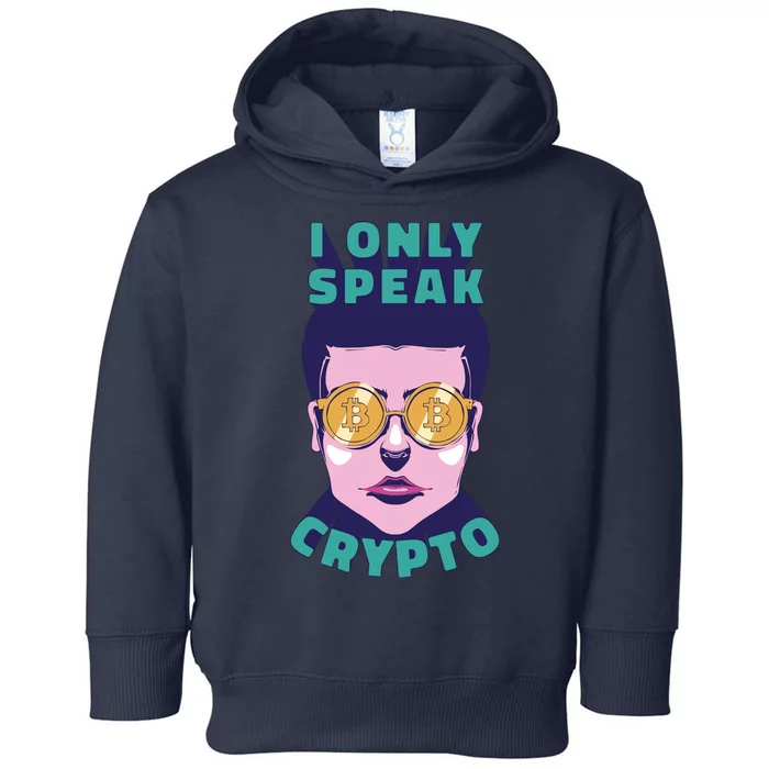 Male I Only Speak Crypto Toddler Hoodie