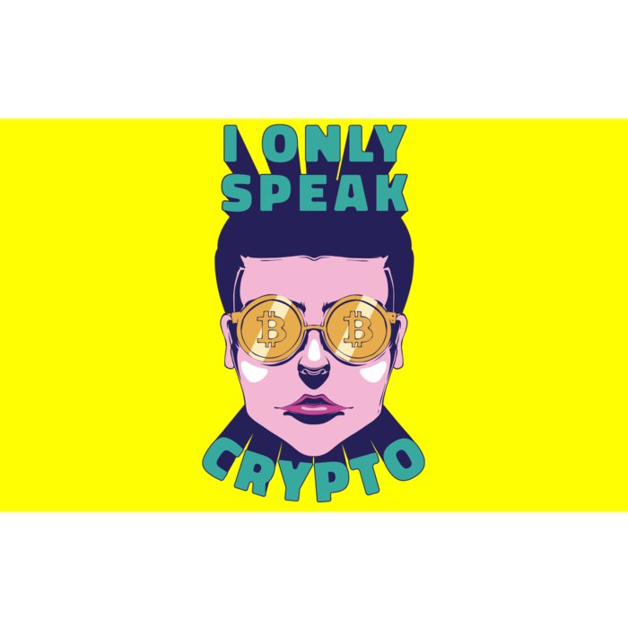 Male I Only Speak Crypto Bumper Sticker