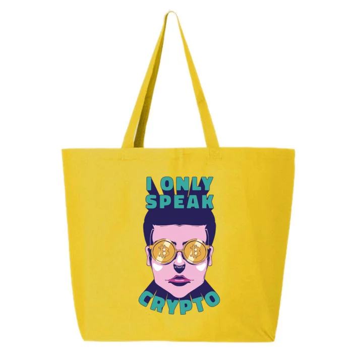 Male I Only Speak Crypto 25L Jumbo Tote