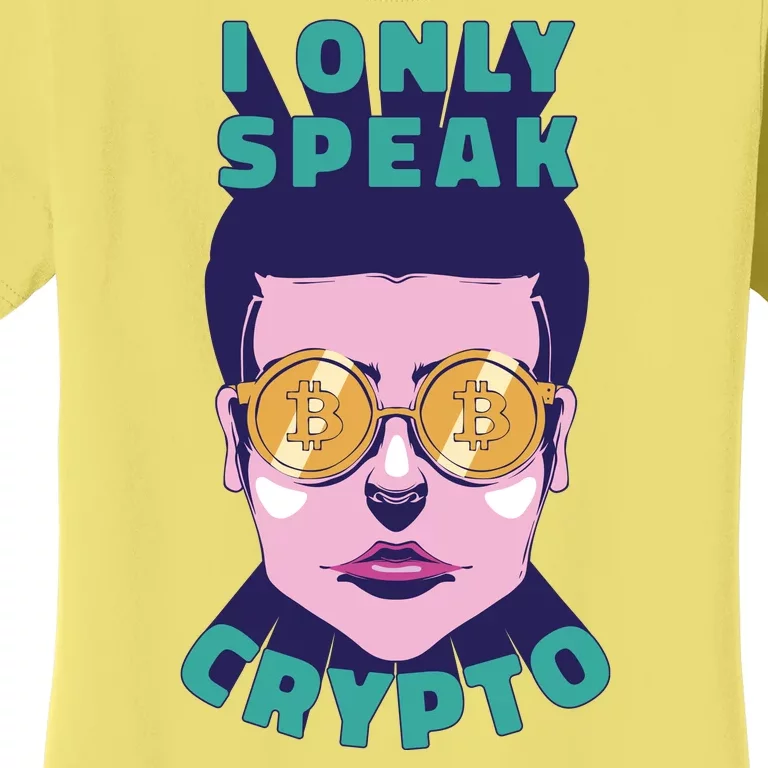 Male I Only Speak Crypto Women's T-Shirt