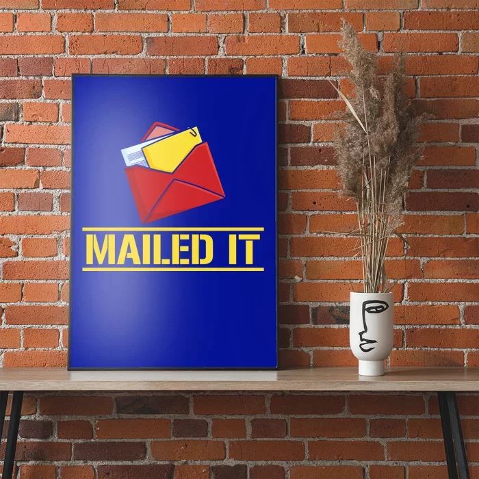 Mailed It Postal Worker Mailman Postman Gift Poster