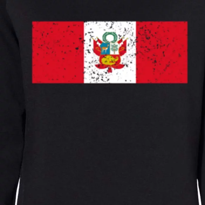 Made In Peru A Long Time Ago Funny Peruvian Pride Flag Womens California Wash Sweatshirt