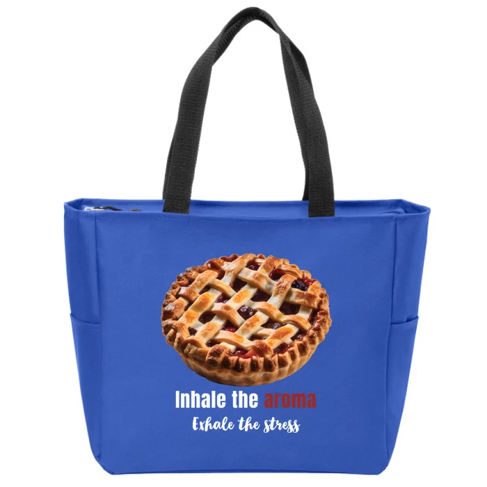 Motivational Inspirational Quote Baking Baker Pie Design Gift Zip Tote Bag