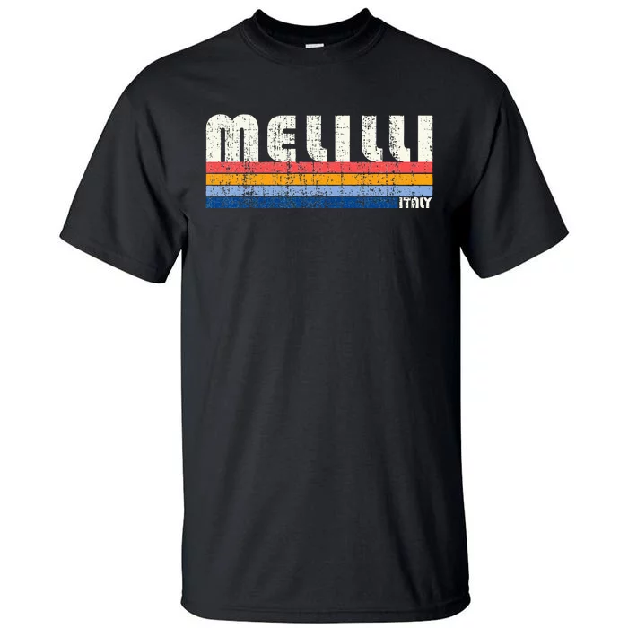 Melilli Italy Retro 70s 80s Style Tall T-Shirt