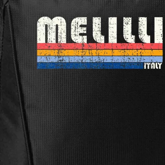 Melilli Italy Retro 70s 80s Style City Backpack