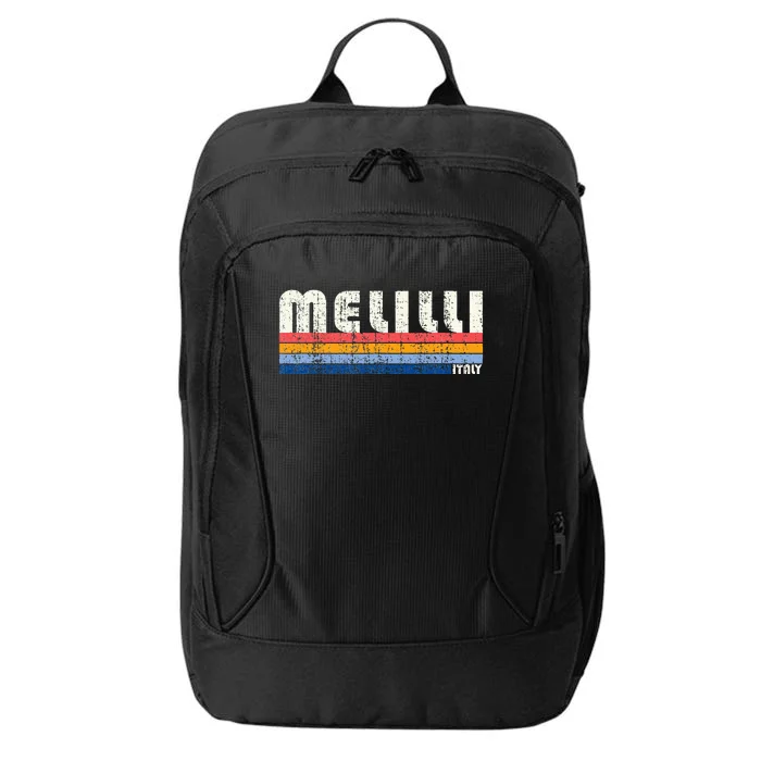 Melilli Italy Retro 70s 80s Style City Backpack