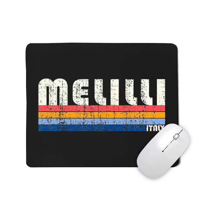 Melilli Italy Retro 70s 80s Style Mousepad