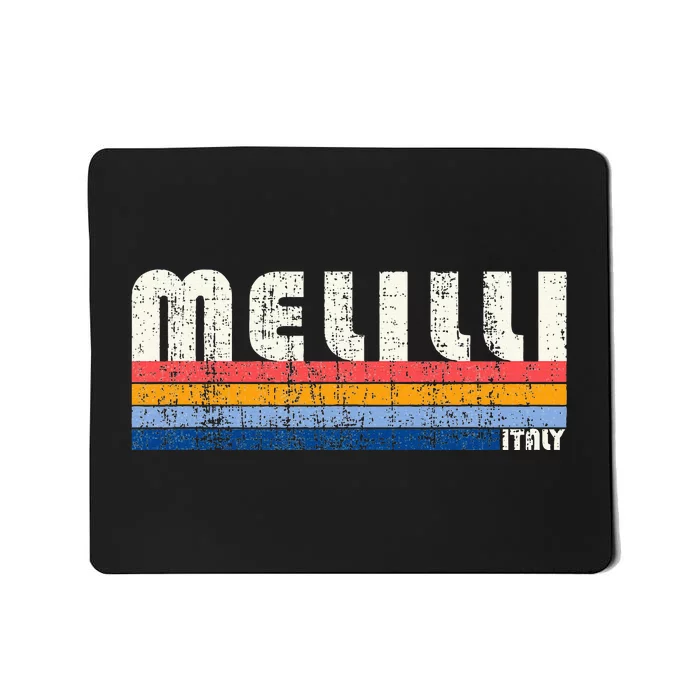 Melilli Italy Retro 70s 80s Style Mousepad