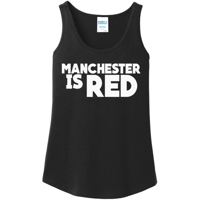 Manchester Is Red United Supporter Essentials Ladies Essential Tank