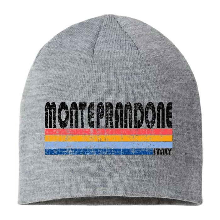 Monteprandone Italy Retro 70s 80s Style 8 1/2in Sustainable Knit Beanie