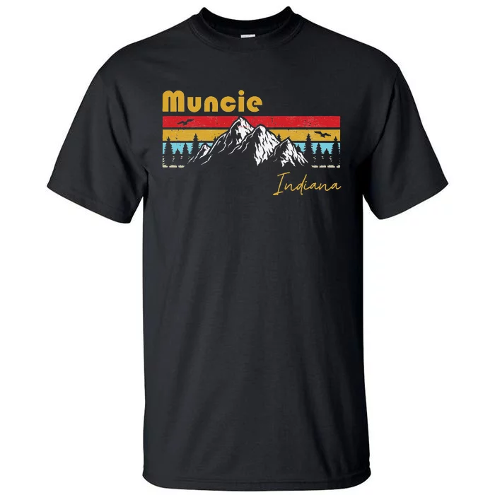 Muncie Indiana Roots Hometown Vintage Home State Pride Tall T-Shirt