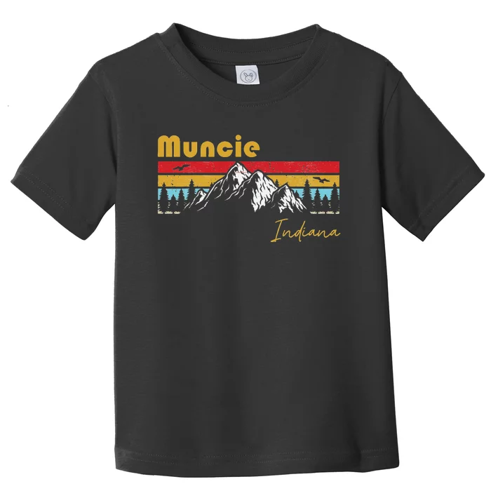 Muncie Indiana Roots Hometown Vintage Home State Pride Toddler T-Shirt