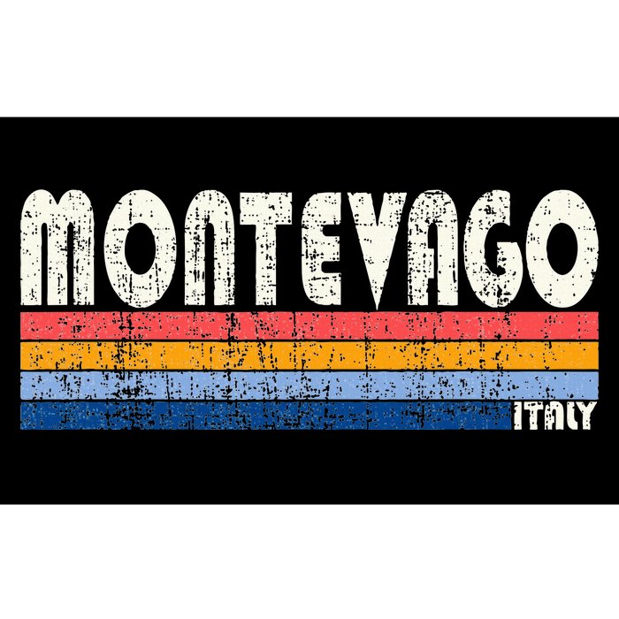 Montevago Italy Retro 70s 80s Style Bumper Sticker