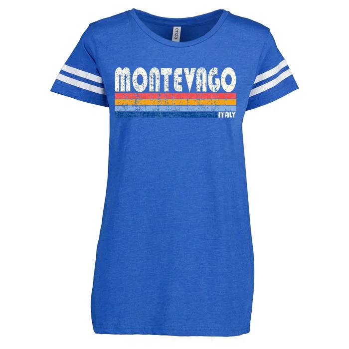 Montevago Italy Retro 70s 80s Style Enza Ladies Jersey Football T-Shirt