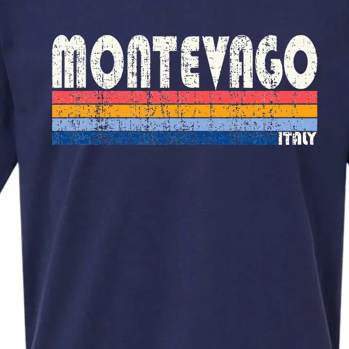 Montevago Italy Retro 70s 80s Style Sueded Cloud Jersey T-Shirt