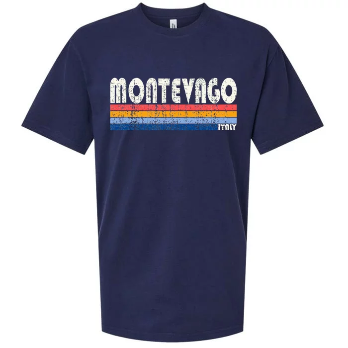 Montevago Italy Retro 70s 80s Style Sueded Cloud Jersey T-Shirt