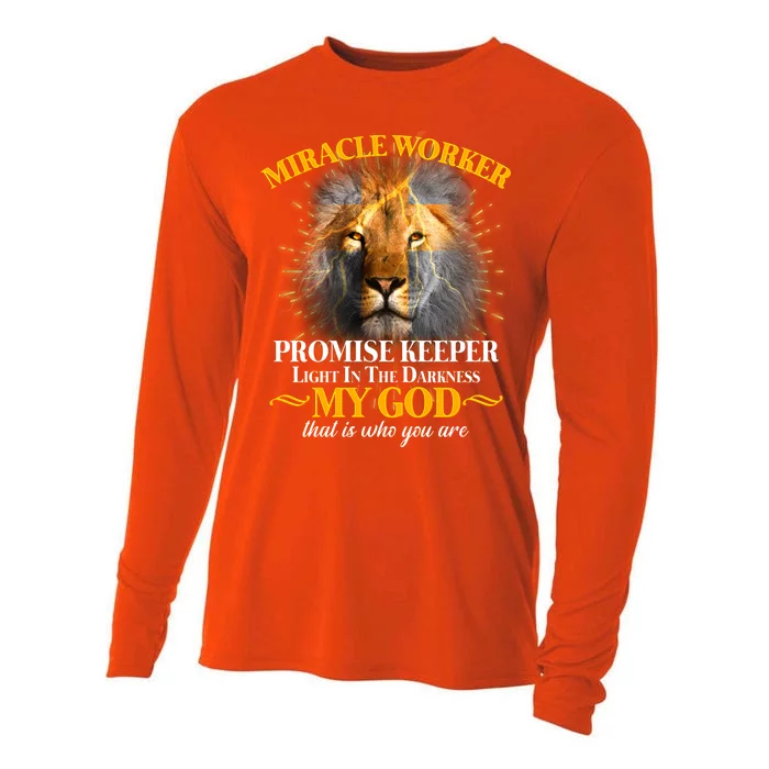 Miracle Worker Promise Keeper Lion Cooling Performance Long Sleeve Crew