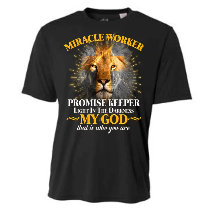 Miracle Worker Promise Keeper Lion Cooling Performance Crew T-Shirt