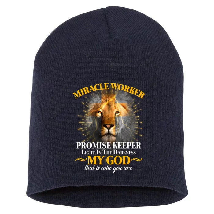 Miracle Worker Promise Keeper Lion Short Acrylic Beanie