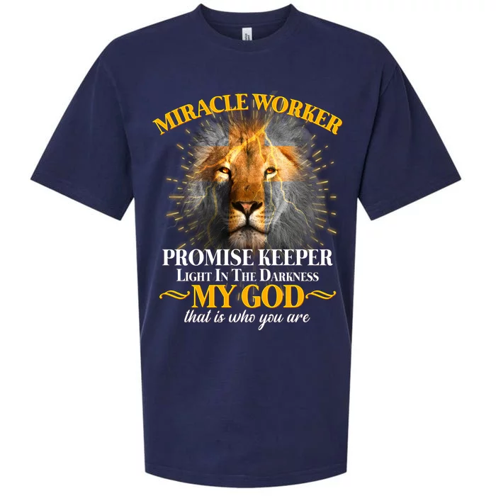 Miracle Worker Promise Keeper Lion Sueded Cloud Jersey T-Shirt