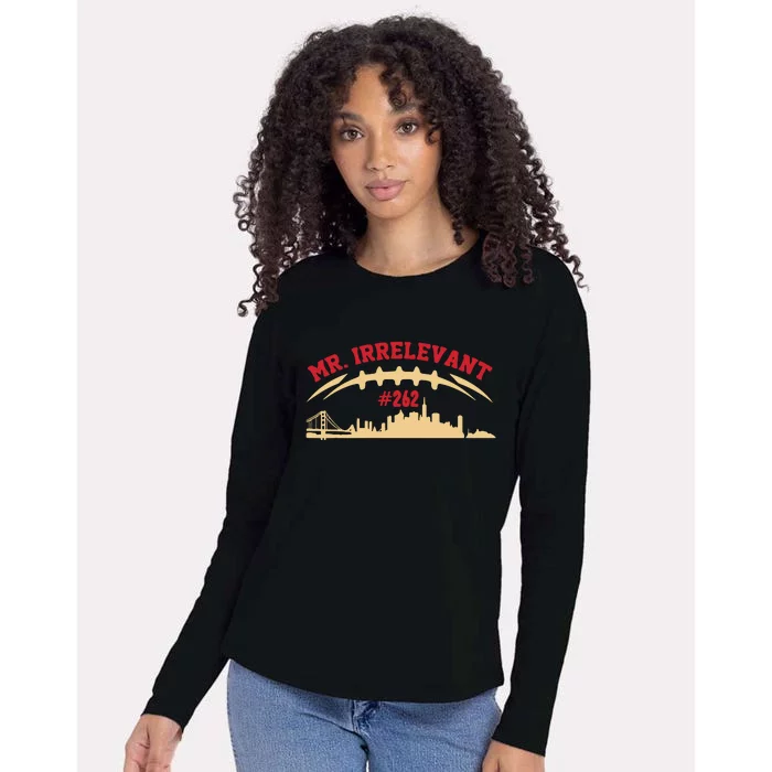 Mr Irrelevant San Francisco 262 Brock Hard Womens Cotton Relaxed Long Sleeve T-Shirt