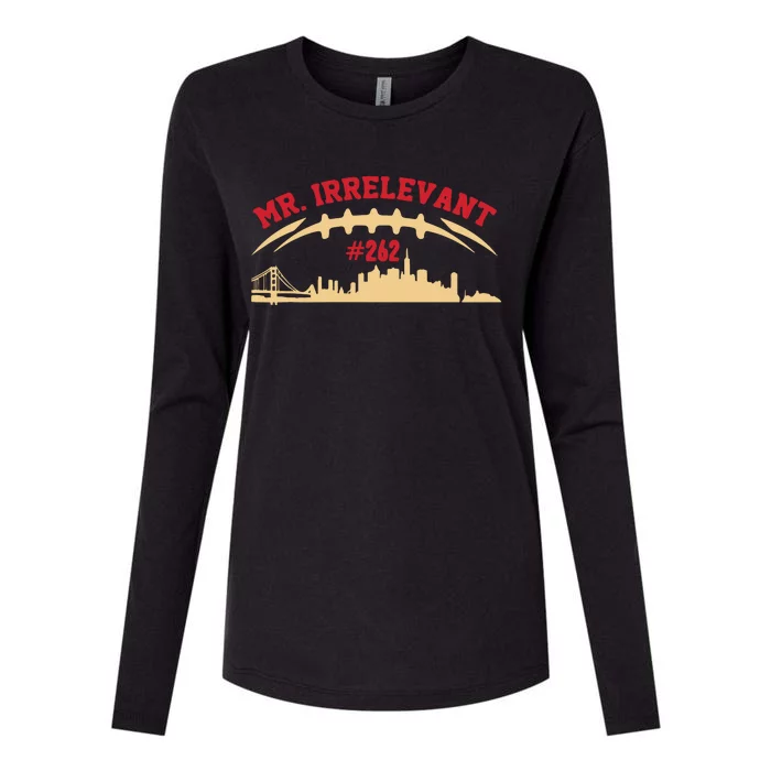 Mr Irrelevant San Francisco 262 Brock Hard Womens Cotton Relaxed Long Sleeve T-Shirt