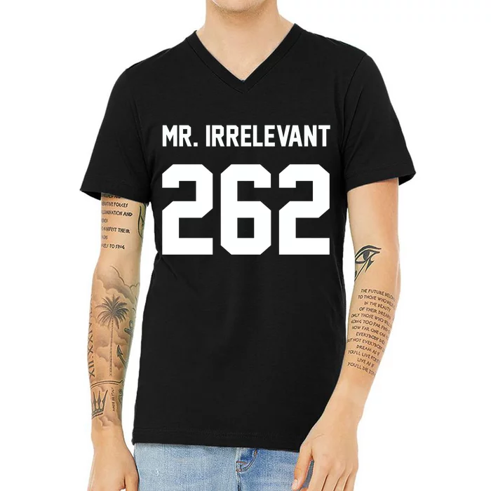 Mr Irrelevant San Francisco 262 Brock Hard V-Neck T-Shirt