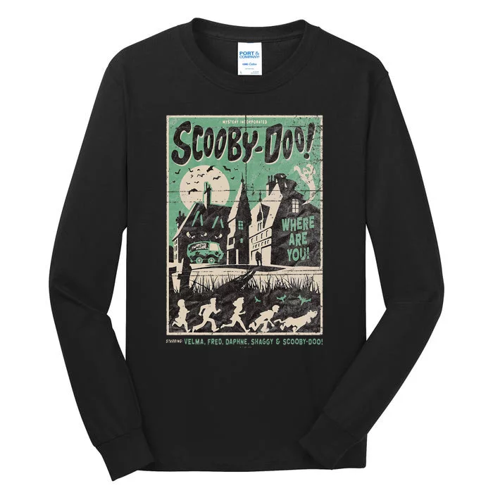 Mystery Incorporated Scary House Movie Poster Tall Long Sleeve T-Shirt