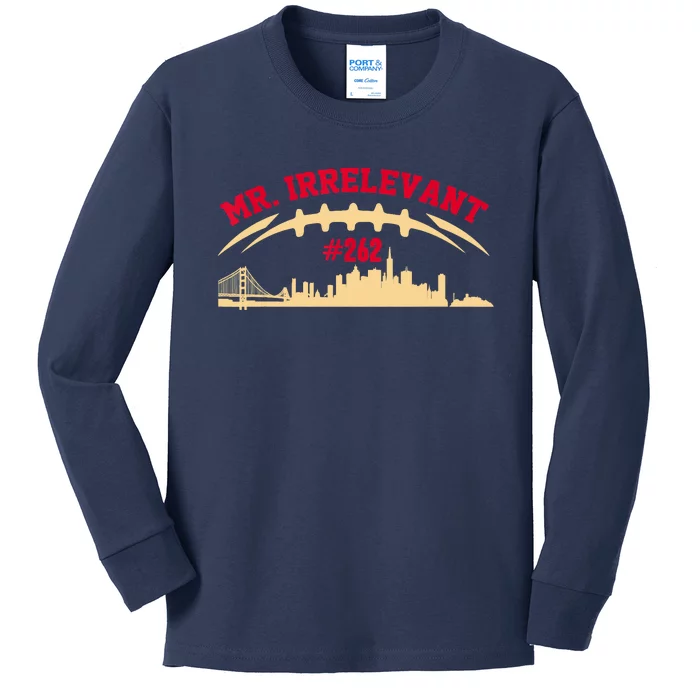 Mr Irrelevant San Francisco 262 Brock Hard Purdy Kids Long Sleeve