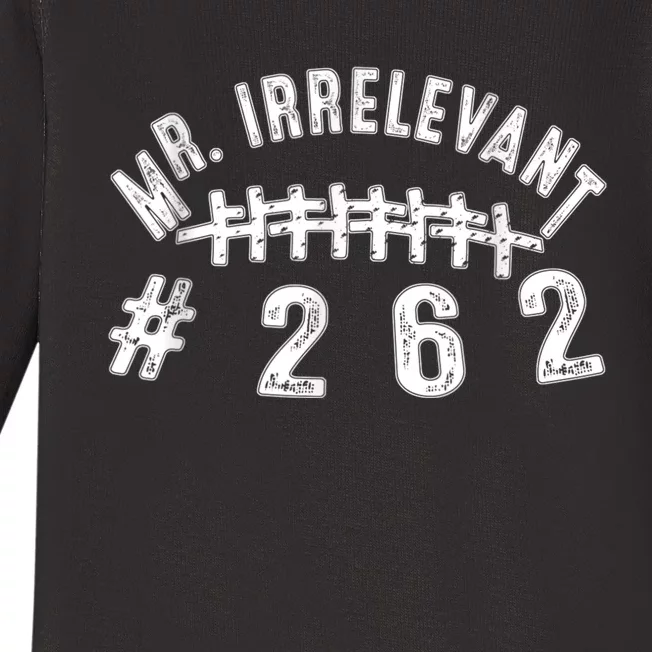 Mr Irrelevant San Francisco 262 Brock Hard Purdy Baby Long Sleeve Bodysuit