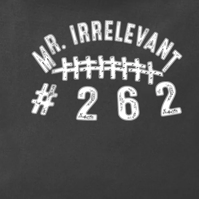 Mr Irrelevant San Francisco 262 Brock Hard Purdy Zip Tote Bag