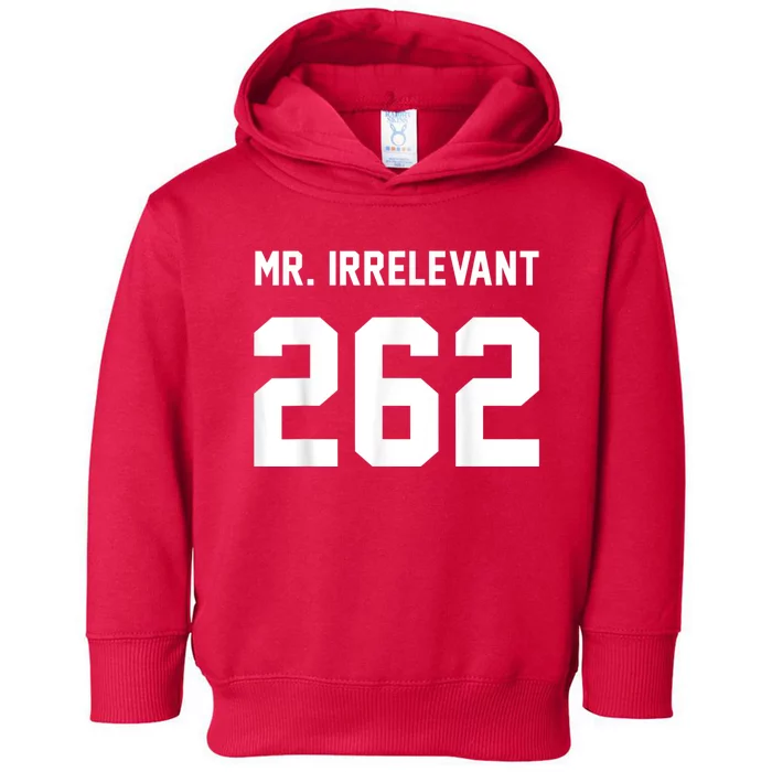 Mr Irrelevant San Francisco 262 Brock Hard Purdy Toddler Hoodie