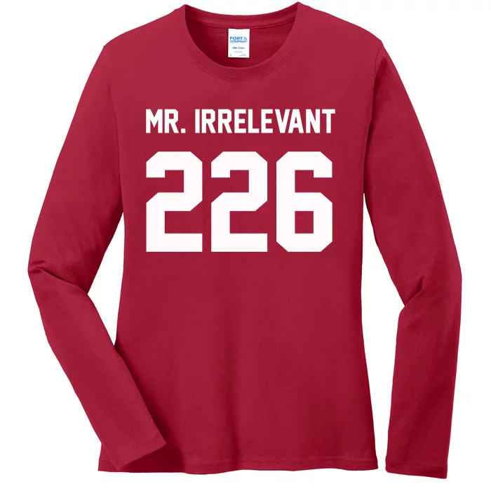 Mr Irrelevant San Francisco 262 Brock Hard Purdy Ladies Long Sleeve Shirt